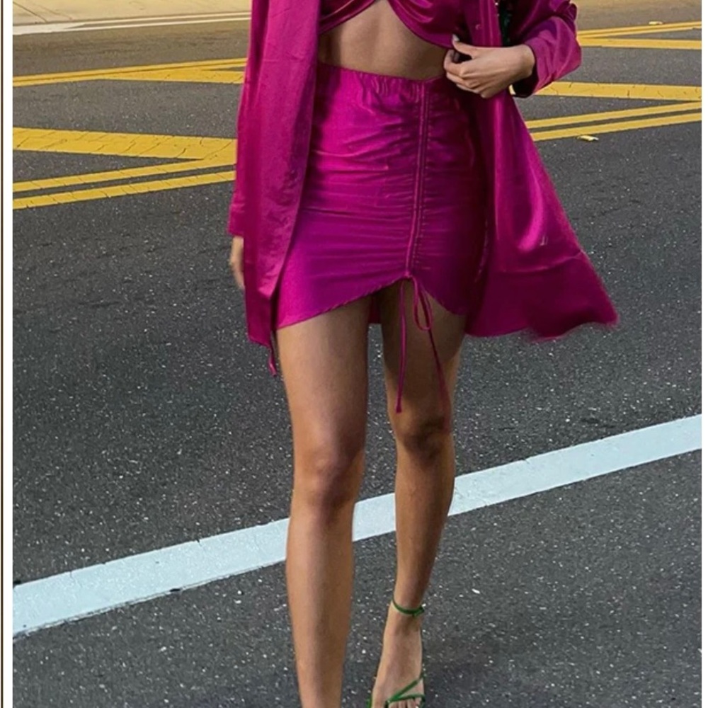12th Tribe Fuchsia Skirt ( St Barts mini skirt)